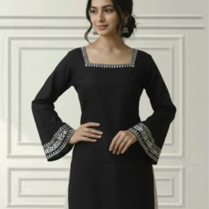Aurelle Embroidered Cotton Kurti